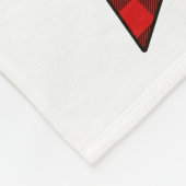 クリスマスのバッファローの格子縞毛布 フリースブランケット (角)