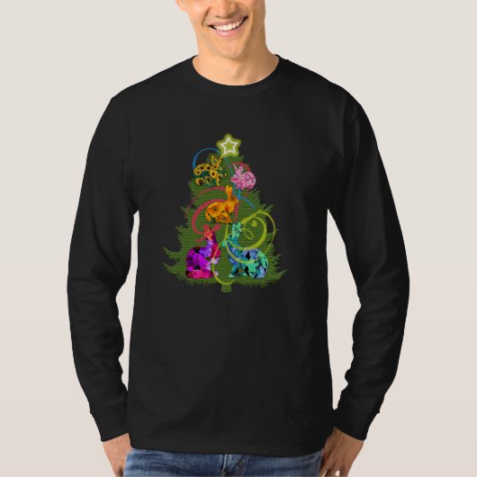 クリスマスのバニー Tシャツ (正面)