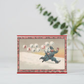 クリスマスのバブルが警官を追いかける ポストカード (スタンド正面)