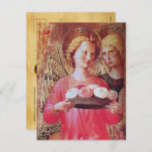 クリスマスのバラ天使 シーズンポストカード (正面/裏面)