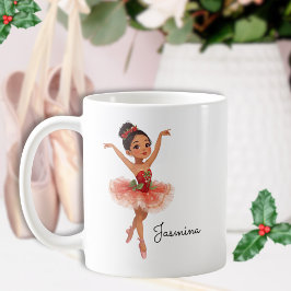 クリスマスのバレエガール コーヒーマグカップ