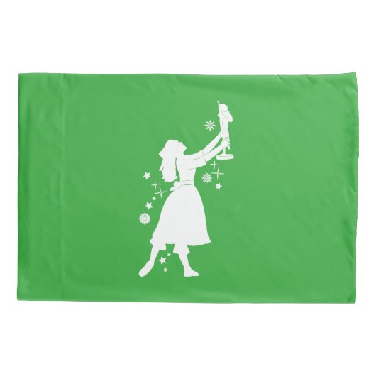 クリスマスのバレリーナそしてくるみ割り 枕カバー (裏面)