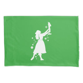 クリスマスのバレリーナそしてくるみ割り 枕カバー