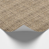 クリスマスのバーラップ ラッピングペーパー (角)