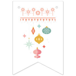 クリスマスのバuntingバナー バンティングフラッグ