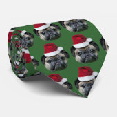 クリスマスのパグのネクタイ ネクタイ (ロール)