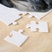 クリスマスのパグ犬 ジグソーパズル (側面)