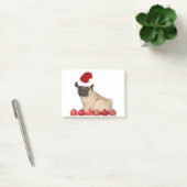 クリスマスのパグ犬 ポストイット (オフィス)