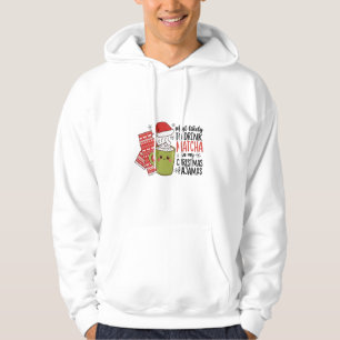 クリスマスのパジャマで抹茶を飲む可能性大 パーカ