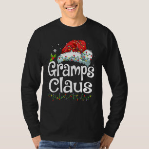 クリスマスのパジャマファミリーマット グランパスクラウス サンタ帽子 Tシャツ