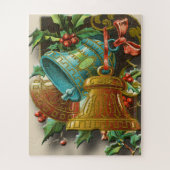 クリスマスのパズルのヴィンテージの鐘 ジグソーパズル (縦)