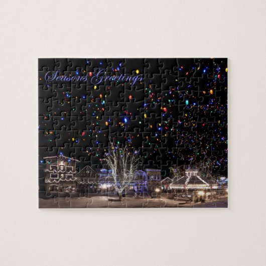 クリスマスのパズル: 「Northern Lights ジグソーパズル (横)