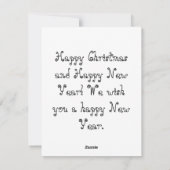 クリスマスのパターン シーズンカード (裏面)