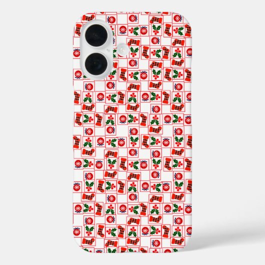 クリスマスのパターン Case-Mate iPhoneケース (裏面)