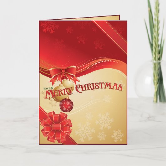 クリスマスのパッケージ シーズンカード (正面)