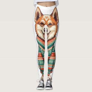 クリスマスのパップインコージーなセーター レギンス