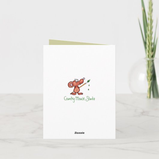 クリスマスのパパのメンフクロウの挨拶 シーズンカード (裏面)