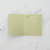 クリスマスのパパのメンフクロウの挨拶 シーズンカード (内部)