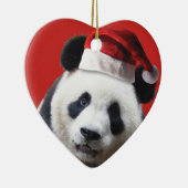 クリスマスのパンダくま セラミックオーナメント (右)