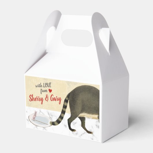 クリスマスのパーソナライズされた祝日のクッキーのトリートボックス フェイバーボックス (裏面サイド)