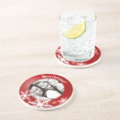 クリスマスのパーソナライズな写真のコースター コースター (側面)