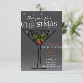 クリスマスのパーティの招待状のデザイン 招待状 (スタンド正面)