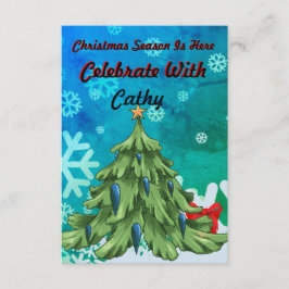 クリスマスのパーティの招待状 招待状