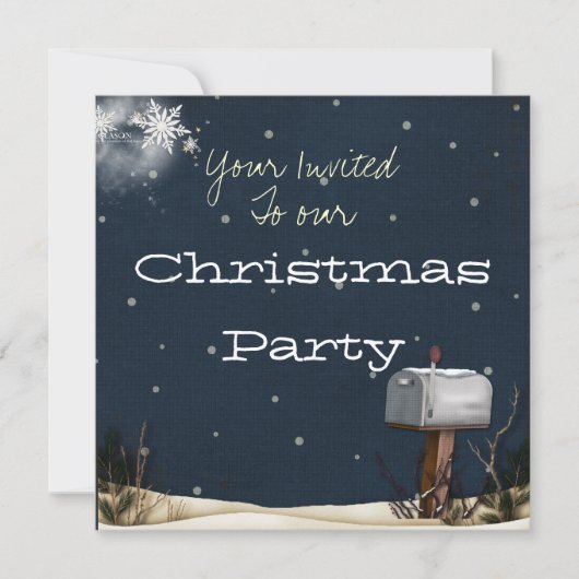 クリスマスのパーティの招待状 招待状 (正面)