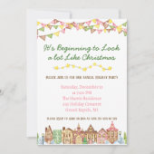 クリスマスのパーティーによく似て始めた 招待状 (正面)