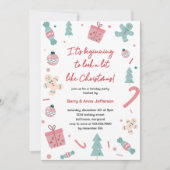 クリスマスのパーティーによく似て来た 招待状 (正面)