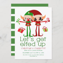 クリスマスのパーティーを楽しもうパーソナライズされた 招待状