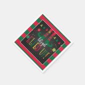クリスマスのパーティーを楽しもう スタンダードカクテルナプキン (角)