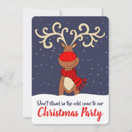 クリスマスのパーティー来トナイの招待状 招待状