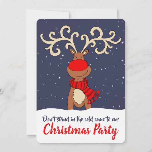 クリスマスのパーティー来トナイの招待状 招待状 (正面)