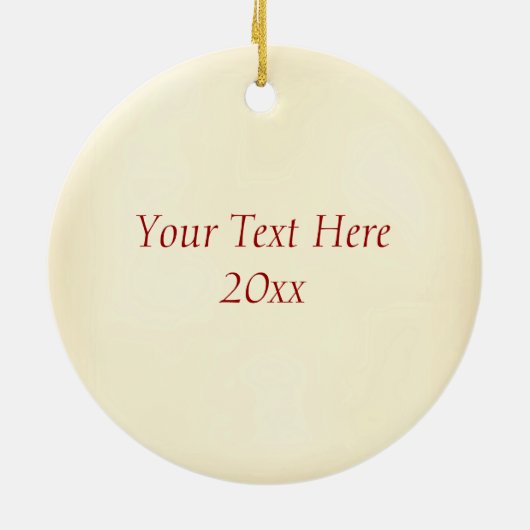 クリスマスのヒイラギのモノグラムS セラミックオーナメント (裏面)