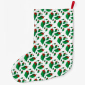クリスマスのヒイラギ ラージクリスマスストッキング (裏面)