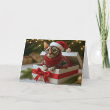 クリスマスのヒゲとしわ カード