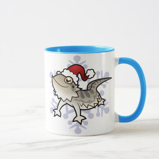クリスマスのヒゲトカゲ / ランキンスドラゴン マグカップ (右)