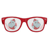 クリスマスのヒッポ漫画 キッズサングラス (正面)