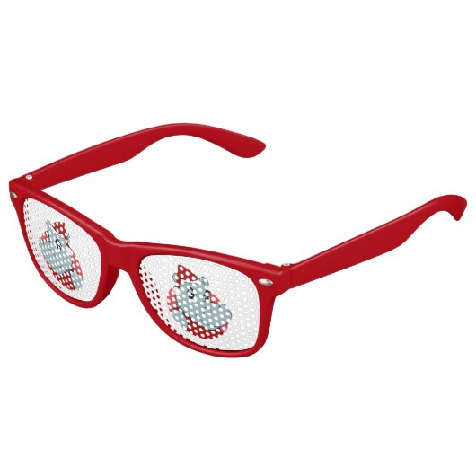 クリスマスのヒッポ漫画 キッズサングラス (アングル)