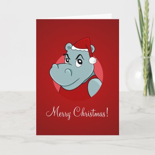 クリスマスのヒッポ漫画 シーズンカード (正面)