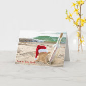 クリスマスのヒトデでメッセージが入ったボトル カード (黄色い花)