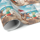 クリスマスのヒトデとカクテル ラッピングペーパー (ロールコーナー)