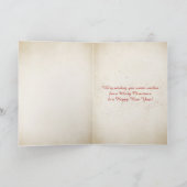 クリスマスのヒトデとボトル カード (内部)