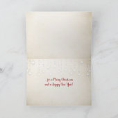 クリスマスのヒトデとボトル カード (内部)