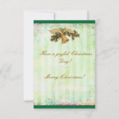 クリスマスのビクトリアンなMarieの財布カード 招待状 (裏面)