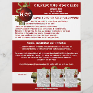 クリスマスのビジネス促進マーケティングのチラシ チラシ