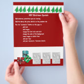 クリスマスのビジネス促進マーケティングのチラシ チラシ (手)