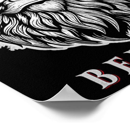 クリスマスのビッグフット信じ – サンを着てビッグフットで ポスター (角)