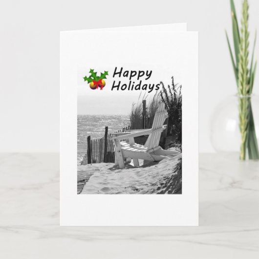 クリスマスのビーチか楽しむら シーズンカード (正面)